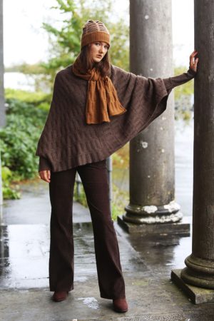 Rib Float Poncho Style Jumper 2 RIBJMP2-1 Linda Wilson Knitwear Irish Designer Limerick