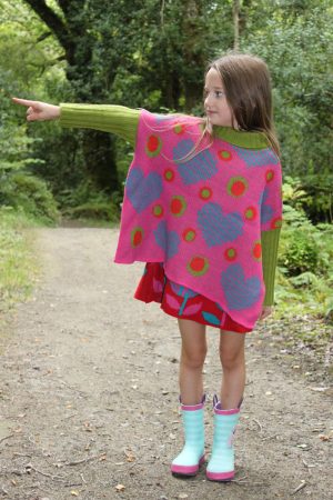 Heart Dot Jumper JMP4-1 Linda Wilson Childrens Knitwear Irish Designer Limerick