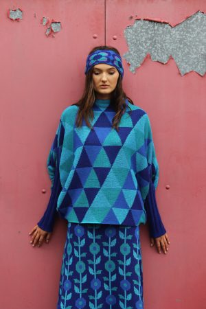 Triangular Jumper 1 Linda Wilson Irish Knitwear Designer Limerick